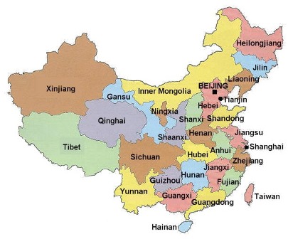 Kaart van China