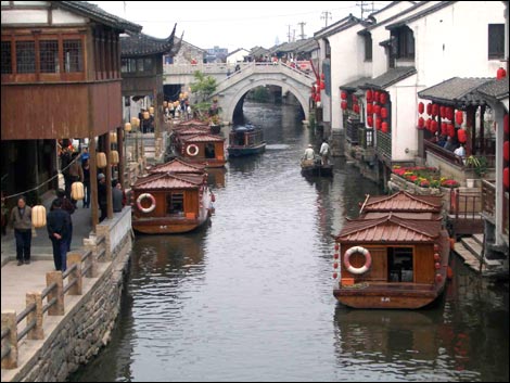 Kanaal in Suzhou